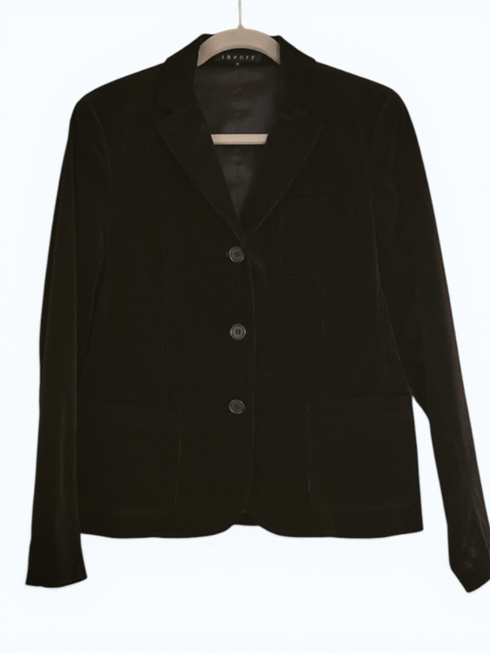 Theory Vintage Y2K Wide-Wale Corduroy Blazer Brown Dark Academia Office Goth